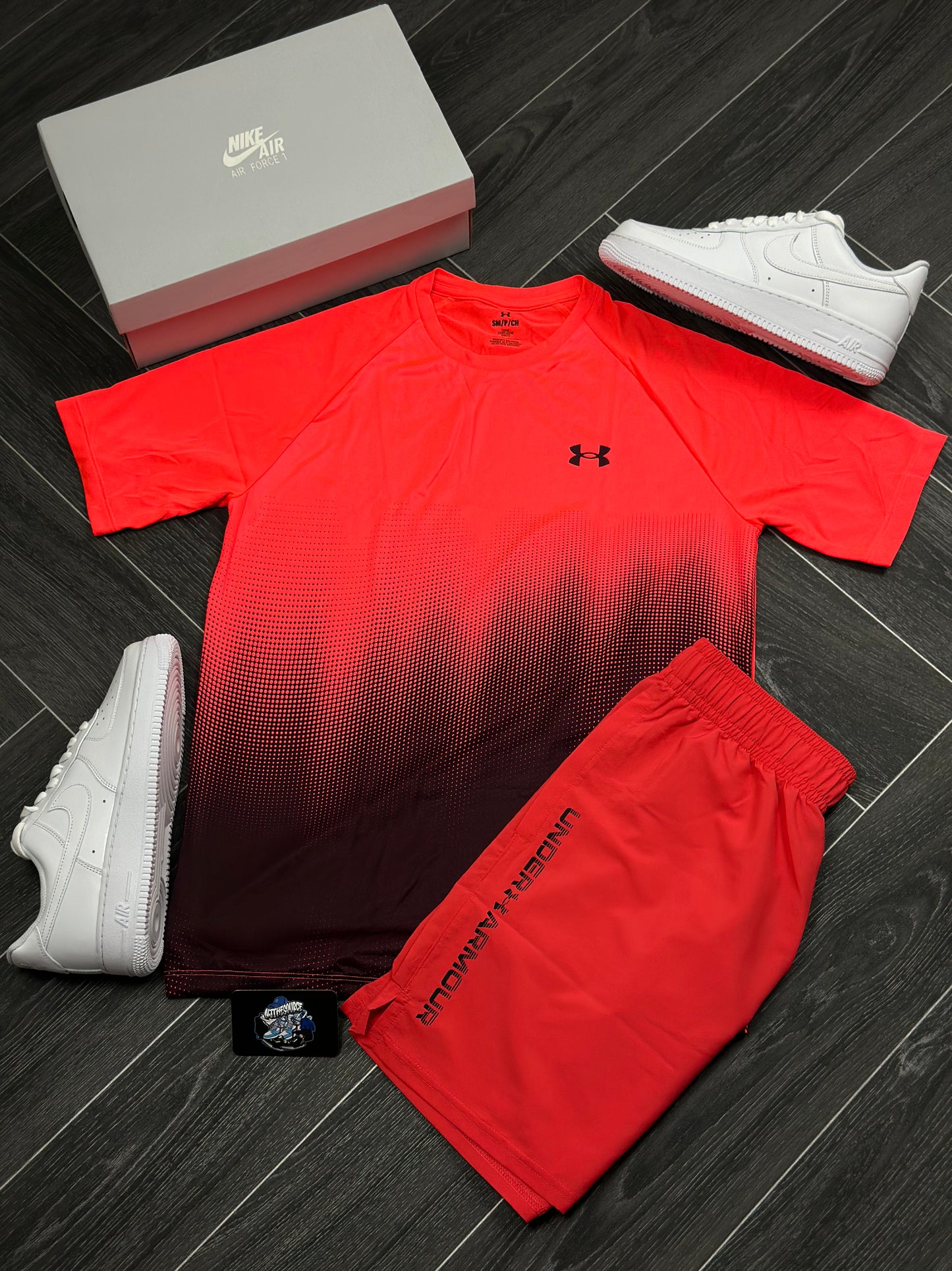 Under Armour Tech Fade Set Red