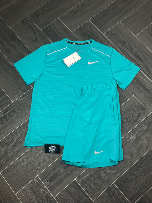 Nike Miler 1.0 T-Shirt & Challenger Shorts (7in) Dusty Cactus
